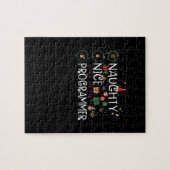 Frohe Weihnachten | Naughty Nice Programmer Puzzle (Horizontal)