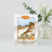 Frohe Weihnachten Nebraska Snow Hills Personalisie (Stehend Vorderseite)