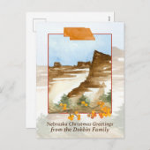 Frohe Weihnachten Nebraska Snow Hills Personalisie (Vorne/Hinten)