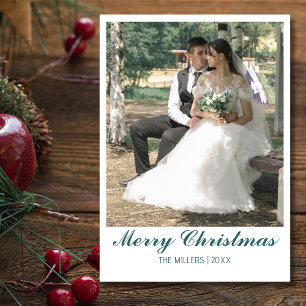 Frohe Weihnachten Neu verheiratetes Foto Transform