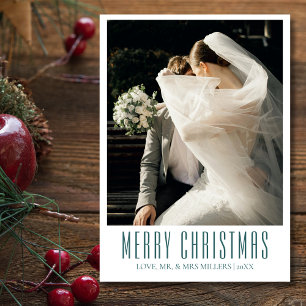 Frohe Weihnachten Neu verheiratetes Foto Transform