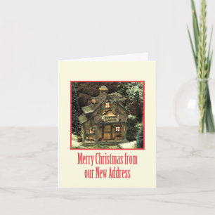 Frohe Weihnachten - Neue Adresse Weihnachtskarte