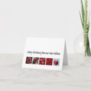 Frohe Weihnachten - Neue Adresse Weihnachtskarte