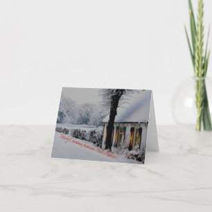 Frohe Weihnachten - Neue Adresse Weihnachtskarte