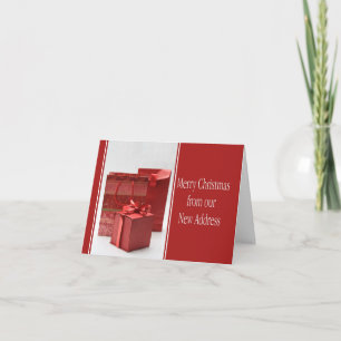 Frohe Weihnachten - Neue Adresse Weihnachtskarte