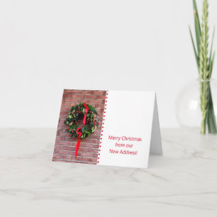 Frohe Weihnachten - Neue Adresse Weihnachtskarte