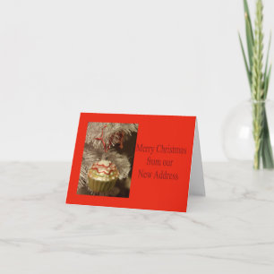 Frohe Weihnachten - Neue Adresse Weihnachtskarte