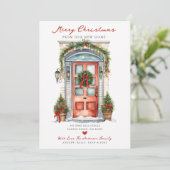 Frohe Weihnachten Neue Zuhause Door bewegen Ankündigung (Stehend Vorderseite)