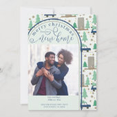 Frohe Weihnachten Neue Zuhause Foto Auto und Wohnu Ankündigung (Vorderseite)