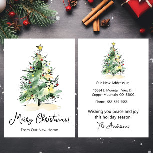 Frohe Weihnachten Neue Zuhause Moderne Weihnachtsb Ankündigung