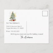 Frohe Weihnachten Neue Zuhause Moderne Weihnachtsb Ankündigungspostkarte