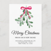 Frohe Weihnachten neue Zuhause Moving Ankündigung (Vorderseite)