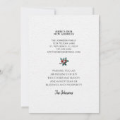 Frohe Weihnachten Neue Zuhause Niedlich Bird Holly (Rückseite)