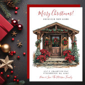 Frohe Weihnachten Neue Zuhause-Vordertür bewegen Ankündigung