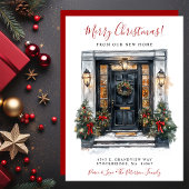 Frohe Weihnachten Neue Zuhause-Vordertür bewegen Ankündigung