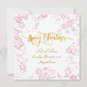 Frohe Weihnachten neues Baby Mädchen (Rückseite)