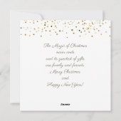 Frohe Weihnachten & Neues Jahr! 2022 Gold Luxury (Rückseite)