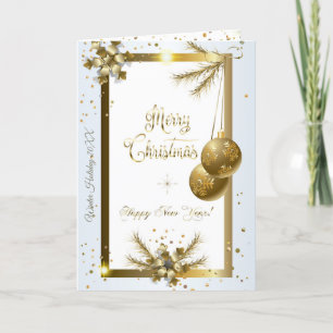 Frohe Weihnachten & Neues Jahr! 2025 Gold Luxury