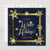 Frohe Weihnachten & Neues Jahr! 2026 Gold Luxury (Vorne/Hinten)