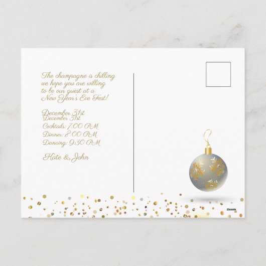 Frohe Weihnachten & Neues Jahr! 2026 Gold Luxury (Rückseite)