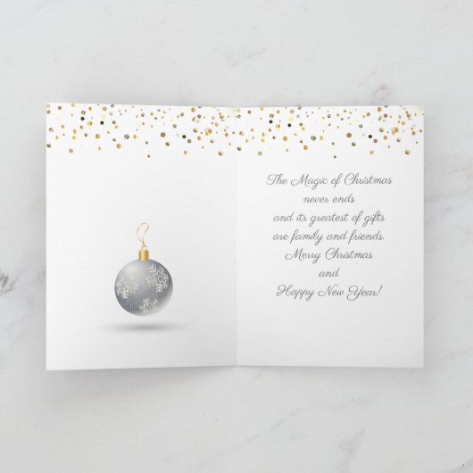 Frohe Weihnachten & Neues Jahr! 2026 SilberLuxus (Innenseite)