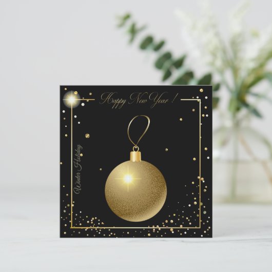 Frohe Weihnachten & Neues Jahr! 20XX Gold Luxus (Stehend Vorderseite)