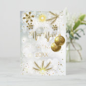 Frohe Weihnachten & Neues Jahr! 20XX Gold Luxus (Stehend Vorderseite)