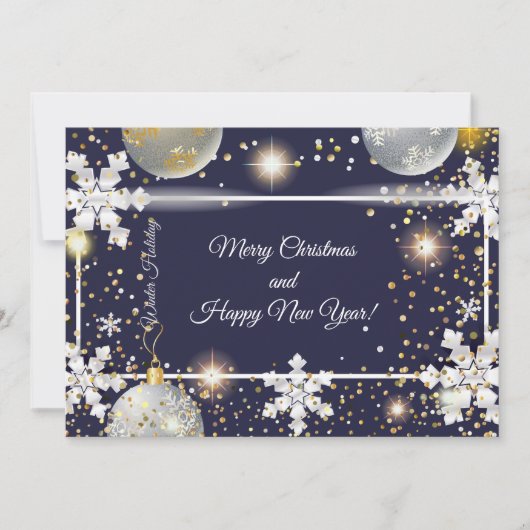 Frohe Weihnachten & Neues Jahr! 20XX Silver Luxury (Vorderseite)