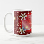 Frohe Weihnachten & Neues Jahr! 20XX Silver Luxury Kaffeetasse (Links)