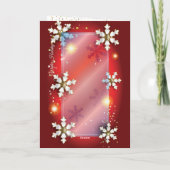 Frohe Weihnachten & Neues Jahr! 20XX Silver Luxury Karte (Rückseite)