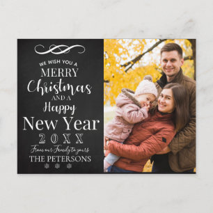 Frohe Weihnachten Neues Jahr Hübsche Typografie Fo