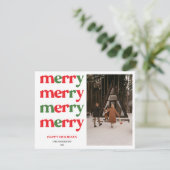 Frohe Weihnachten Neues Jahr Süße Bunte Feiertage (Stehend Vorderseite)