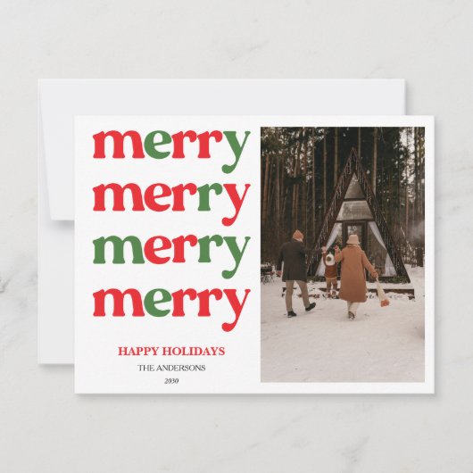 Frohe Weihnachten Neues Jahr Süße Bunte Feiertage (Vorderseite)