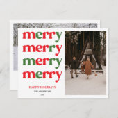 Frohe Weihnachten Neues Jahr Süße Bunte Feiertage (Vorne/Hinten)