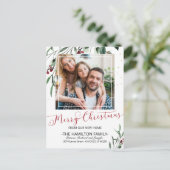 Frohe Weihnachten Neues Zuhause Moving Ankündigung (Stehend Vorderseite)