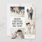 Frohe Weihnachten Neujahr 4 Foto Collage (Vorderseite)