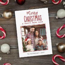 Frohe Weihnachten Neujahr Candy Cane Foto