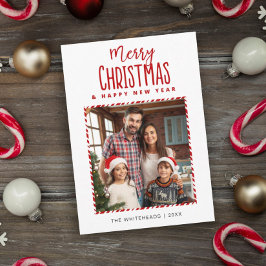 Frohe Weihnachten Neujahr Candy Cane Foto