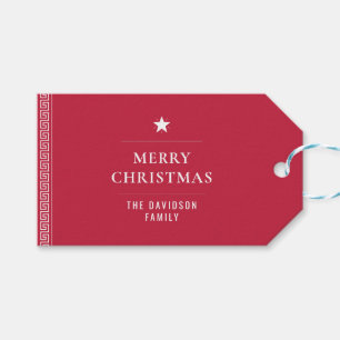 Frohe Weihnachten Neujahr Chic Moderner Individuel Geschenkanhänger