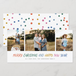 Frohe Weihnachten Neujahr farbenfrohe 3 Foto Colla