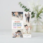 Frohe Weihnachten Neujahr farbenfrohe 4 Foto Colla (Stehend Vorderseite)