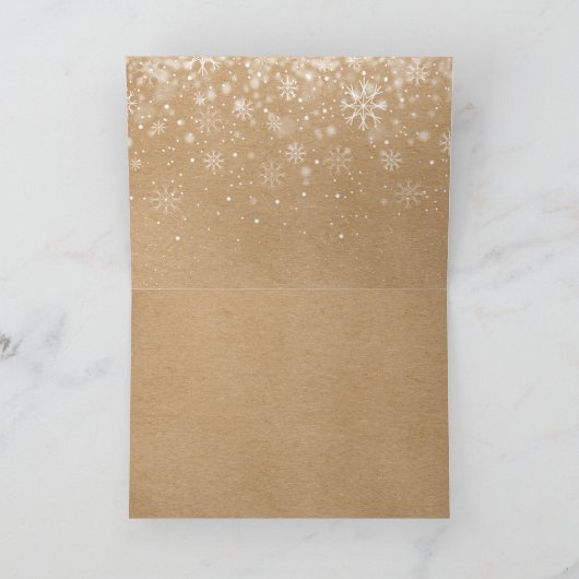 Frohe Weihnachten Neujahr Fun Roll auf rustikal (Innenseite)