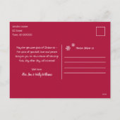 Frohe Weihnachten Neujahr Moderne wünscht rosa Lic (Rückseite)