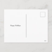 Frohe Weihnachten Neujahr Niedliche Aquarellpingui (Rückseite)