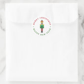 Frohe Weihnachten Neujahr Nutcracker Sticker (Tasche)