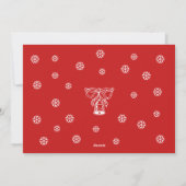 Frohe Weihnachten Neujahr Personalisiertes Foto Ro (Rückseite)