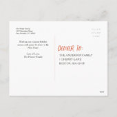 Frohe Weihnachten Neujahr Red 4 Foto Collage (Rückseite)