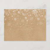 Frohe Weihnachten Neujahr Rustikale Rolle auf Spaß Einladungspostkarte (Rückseite)