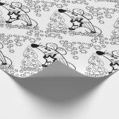 Frohe Weihnachten Neujahr Symbol Maus Cartoon nied Geschenkpapier (Ecke)