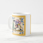 Frohe Weihnachten Neujahr Symbol Maus Cartoon nied Kaffeetasse (Vorderseite Links)